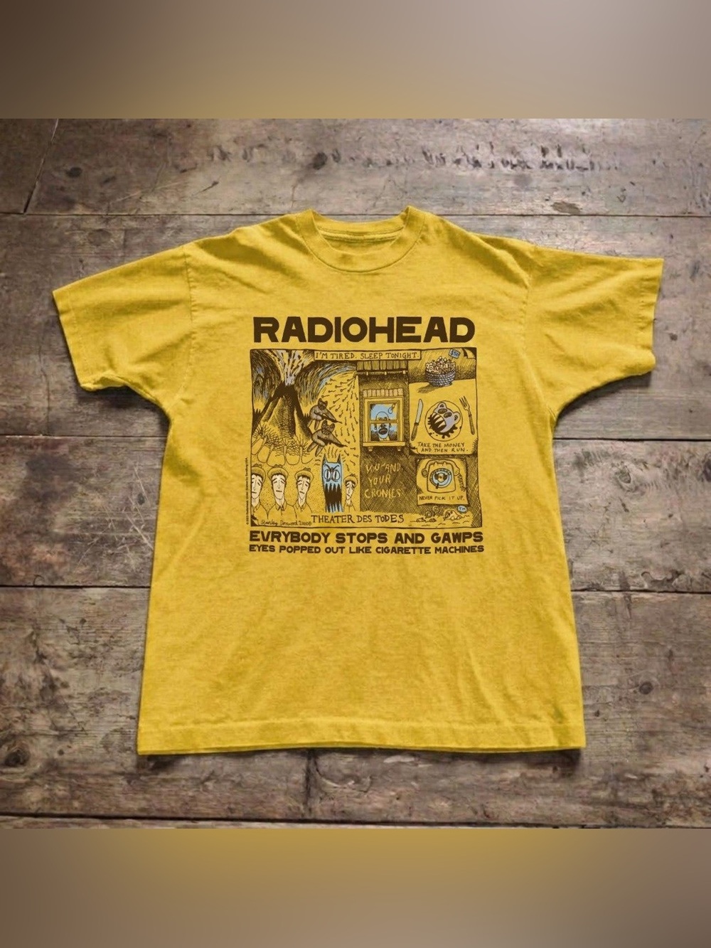 Radiohead Yellow Graphic Band Tee